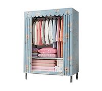 Portable Fabric Wardrobe - Foldable Closet Organizer with Hanging Rail and Shelves for Space-Saving Storage