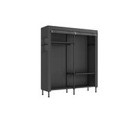 Portable Fabric Wardrobe with Steel Frame 45 x 165 x 190 cm