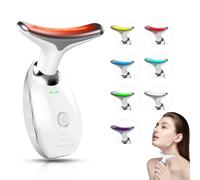 Portable Facial Massager, Multifunctional Facial Skin Care Tools, Face and Neck Massager, Face Sculpting Tool, 7 Color Led Face and Neck Beauty Device for Home Use