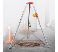 Portable Fall Protect Set - 2.1m Folding Aluminum Tr for Tight Spaces Emerncy Fall Safe Equint for Construct and Industrial Use