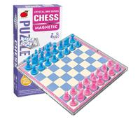 Portable Family Chess Games, Lightweight Outdoor Chess Set, Educational Magnetic Chess Board for Family, Travel Friendly Family Board Games for Teens, Adults, Home and Travel (1 Set)