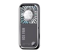 Portable Fan | 16.8 x 8 x 2.9 cm Adjustable Rechargeable Fan | Pocket Fanss 3000 mAh | 55 V/1 A Min USB Fans for Travel, Outdoor, Home, Office, Gift for Men and Women (Black, White, Pink)