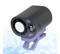 Portable Fan - Clip On Airflow, Digital Display Blower, Variable Velocity Settings, Rechargeable Battery Internal Cell, Cooling Apparatus, Personal Wind Machine for Cycling Traveling Fishing Jobsite