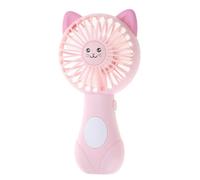 Portable Fan Cooling Fans Cute Design Powered By AA-Batteries Small Cooler Sports Fan Cute Ears Portable Handheld Cartoon Pattern Fans Battery Powered For Home And Travel