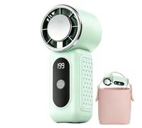 Portable Fan, Hand Fans, Handheld Fan, Hand Held Fans With Rechargeable Bladeless Quiet Powerful Airflow Low Noise Long Battery Life For Outdoor Beach Travel Hiking