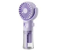 Portable Fan,Handheld Misting Personal Mister Fan - USB Rechargeable Cooling Gadgets Small Air Cooler with Mist Spray for Women Men Adults Travel Walking