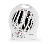 GEEPAS Portable Fan Heater 2000W | Low Running Cost with 2 Heat Settings 1000-2000W & Overheat Protection | Energy Efficient Heater with Cooling/Warm/Hot Wind Option for Office Home | 2 Year Warranty