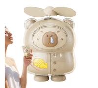 Portable Fan, Small Capybara Air Blower, Portable Quiet USB Charging Handheld Fan for Kids Adults Indoor Desk School Outdoor Camping Travel