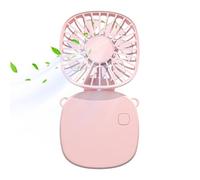 Portable Fan, Small Portable Fan, Cool Neck Fan with 3 Quiet Speeds | Cartoon Desk Fan with Digital Display for Travel, School Dorm in