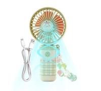Portable Fan - Small USB Charging Cooling Tool with 3 Speeds - Handheld Cooling Fan | Convenient Battery Management for Patio Beach Travel Camping Backyard Library Office Summer