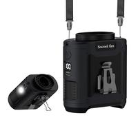 Portable Fan, Socool 10000mAh Clip Fan 67 Hours with Portable Belt, 5 Adjustable Wind Speeds and LED Light to Hang Your Neck for Outdoor Activities and