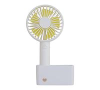 Portable Fan USB Handheld Fan Personal Small Table Portable Small But Mighty Quiet Blue White 2000mAh Usb Desk Quiet Electric Plug In Rechargeable White Blue