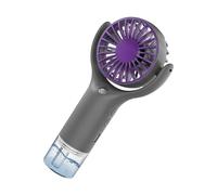 Portable Fan with Mist - USB Charging Handheld Cooling Blower, Three Speed Rechargeable Air Circulator With Fine Water Spray Function, Compact Carry Design | For Beach Camping With Backyard Recreatio
