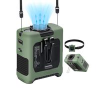 Portable Fans Strong Airflow Personal Waist Fan with Max 40H Runtime Hands Free Neck Fans Wearable Belt Fan for Outdoor Jobsite Camping and Traveling 5 Speeds USB-C Rechargeable 10000mAh (Green)