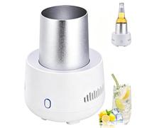 Portable Fast Cooling Cup, Electronic Bottle Chiller with 3 Mins Rapid Cooling, 24H Temperature Control, Beer Bottle Cooler for Home Office Travel Beer Drink Wine Water Beverage