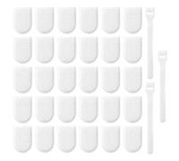 Portable Faucet Filter Cotton Bag, Splash-Proof Water Filter Bag, 50Piece Tap Filters for Kitchen Faucet with 10Pcs Straps, for Scale Sand Silt Sediment Home Kitchen Bathroom Office Hiking Camping