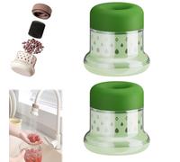 Portable Faucet Water Filter,360° Rotating Water Filter Tap with Multi-Layer Filtration,Anti-Splash Tap Filter,for Home Shower and Bathroom (Green, 2 PC)