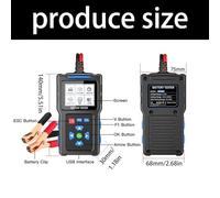 Portable Featuring Multiple Testing Modes for Car and Motorcycle Fault Detection Upgrades Diagnostic Tool for Automotive Batteries Providing Comprehensive Assessment Including Charges & Resistance