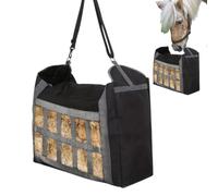 Portable Feeder-Bag for Heavy Animal Hay, Slow Feed Trough Chew Proof | Waterproof Holder, Cereal Container Travel Law