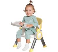 Portable Feeding Seat - Adjustable Convertible, Safe Non-Slip Stool, Portable Compact Baby Feeding Chairs, Adjustable Detachable Tray | Multifunctional Household Small Chairs for Children Stud