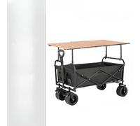 Portable Festival Trolley - Folding Stand Table Mobile Picnic Cart for Outdoor Camping Beach Fishing Hand-Pull Utility Truck Easy Transport & Storage