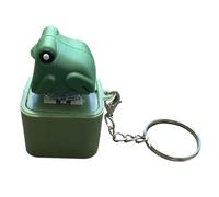 Portable Fidget Keychain - Rechargeable Sound & Light Stress Relief | Multi-Animal (Pig/Snake/Lizard) Key Ring for Daily Carry (Luminous Sounding Lizard 1)
