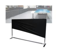 Portable Field Fence for Game Room,Black Table Tennis Surround Block, Easy To Set Up For Playing Home Community(140x72cm/8pieces)