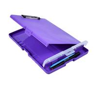 Portable File Case with Clipboard and Pen Case Letter Size File Folder Document Storage Box for Hospital Doctor Nurse