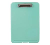 Portable File Case with Clipboard Waterproof Document File Organiser Folder for Office School Hospital Factory Warehouse Rounded Corners Design