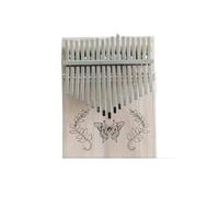 Portable Finger Piano Kalimba 17 Notes Finger Piano Off White For Beginners With Accessories(2)
