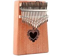 Portable Finger Piano Mahogany Thumb Piano 17 Keys for Children Adults Easy yo Learn Musical Instrument for Beginners(Color:Wood2;Size:13.5x3x18.5cm)
