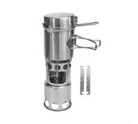 Portable Firewood Stove Set with Cooking Gear for Outdoor Adventures and For Camping