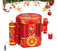 Portable Firework Bubble Maker,Party Atmosphere Maker - Flashlight Design Electric Fire Work Bubble Machine, 36 Hole Automatic Blower, With Light And Sound, For Parties, Birthday, Wedding