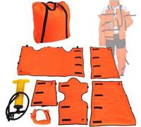 Portable First Aid Air Splint Set, PVC Inflatable Emergency Vacuum Splint, with Pump, Easy Inflation, Can Be X-rayed for Outdoor Camping and First Aid