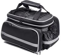 Portable First Aid Bag Empty, Nurse Bag with Handle,Emergency Medical Kits Bag, for Home Visit, Health Care, Hospice, Travel, Emergency Event(Black)