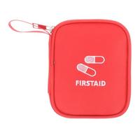 Portable First Aid Bag Tiny Red Oxford Cloth Outdoor Medicine Pouch