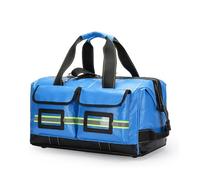 Portable First Aid Kit Bag, First Responder Emergency Response Bag Empty, First Responder Aid Bag with Multiple Pockets, Ideal for Trauma, Nurse,Home Health(Blue,Small)