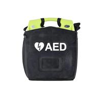 Portable First Aid Storage Bag with Adjustable Shoulder Strap and Reflective Strips, Dual Compartment for Secure AED Defibrillator Access, Ideal for Emergency Situations