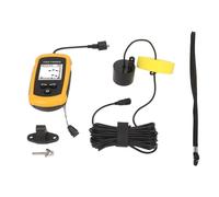 Portable Fish Depth Finder with LCD Display, 200khz Sonar Frequency, Handheld Fishfinder for Kayak and Boat - Lightweight Design, Fish Schools Alarm, Ideal for Freshwater and