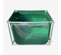 Portable Fish Pond for Koi & Goldfish - Foldable Indoor/Outdoor Aquarium Pool with Clear Viewing Panel, Above Ground Water Tank (3.3x1.6x2.0ft)