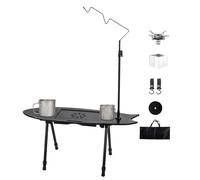 Portable Fish-Shaped Camp Table | Outdoor Kitchen Picnic Desk for Beach BBQ Travel Backyard Garden Indoor Use - Versatile Folding Table for All Occasions