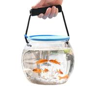 Portable Fish Tank - Fish Travel Container, Clear Fish Bowl, Leak-proof Portable Beach Fishing Tank for Aquariums, Kayaking Trips, Its Netting Live Bait, Eva Fishing Bag and Fish Protection Bucket