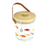 Portable Fish Tank, with Lighting, Silence, Clarity and Oxygen Circulation Cube - 2000mAh Desktop Fish Tank | for Indoor and Outdoor, Sensory Play, Reptile Bait, and Children