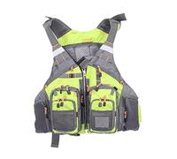 Portable Fishing Buoyancy Suit Outdoor Water Sports Bright Color High Visibility Adjustable Chest Lifesaving Gear(Green)