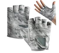 Portable Fishing Gloves, Fingerless Angler Mitts, Durable Half Finger Design with Non Slip Palm, Outdoor Travel Gear, Multi Purpose Fishing Accessory with Comfortable Fit, Present Idea for Anglers