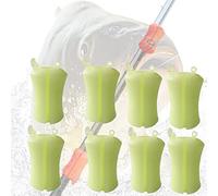 Portable Fishing Rod Fixed Ball, Rubber Fishing Pole Clip Silicone Fishing Rod Beam, Wear Resistant Fastener Binding Clip Tight Fishing Accessories for Fishing Pole (3 8pcs)