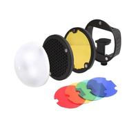 Portable Flashing Accessory Bundles With Grids And Color Correction Gels For Studio And Field Photography