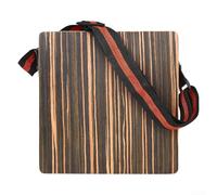 Portable Flat Hand Drum with Natural Brown Finish Perfect for Musicians on the Move (CAJON)