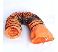 Portable Flexible Exhaust Fan Ductwork, Commercial Dryer Ventilation Hose Duct Hosing with S Hook & Steel Support for Utility Blower Exhaust Fan, Dia 6 10 12 22 24 26 30 34 36 38 In(750mm/30inch,L 10m