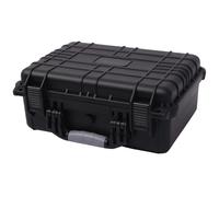 Portable Flight Case Black PP Tool Box Protective Hard Case Carry Case vidaXL